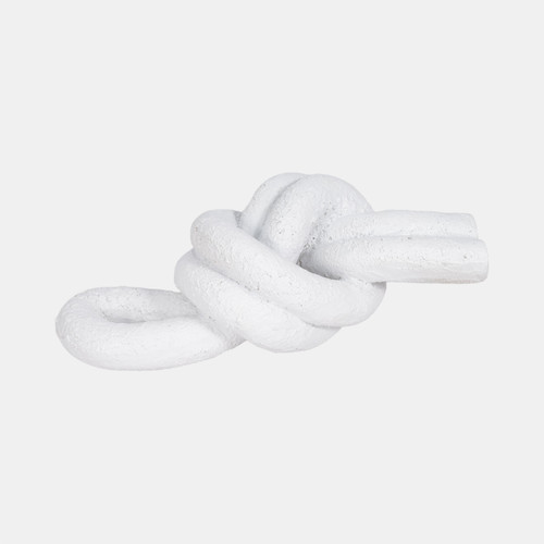 sagebrook home 9" Loop Knot Object White Wishlist Create New