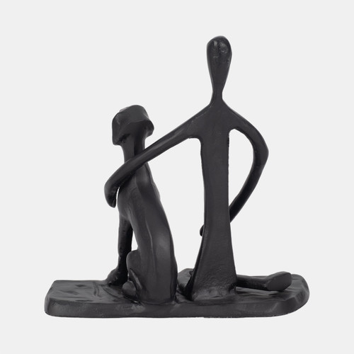 Sagebrook Home 9" Mans Best Friend Sculpture Black Wishlist Create New