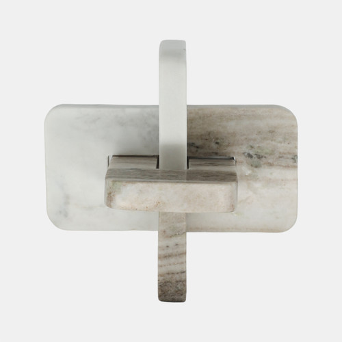 Sagebrook Home 9" Onyx & White Marble Knot White/tan Wishlist Create New