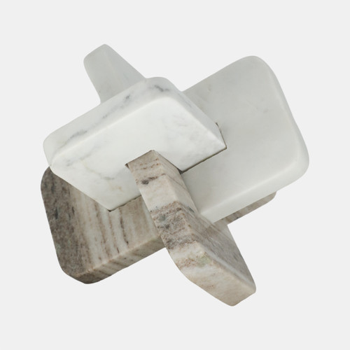 Sagebrook Home 9" Onyx & White Marble Knot White/tan Wishlist Create New