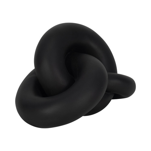Sagebrook Home 9" Resin Knot Decor Black Wishlist Create New