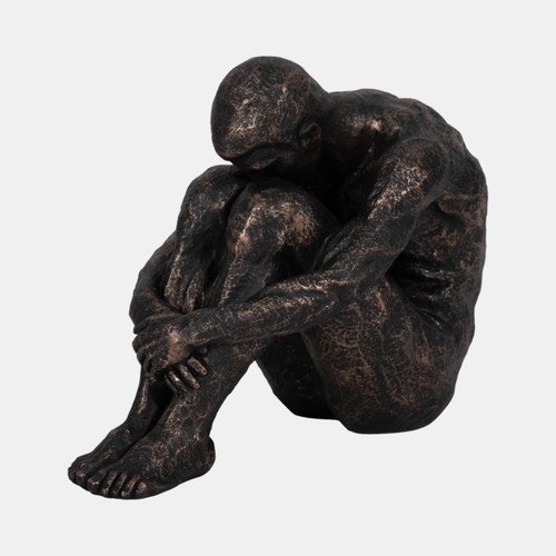 Sagebrook Home 9" Sitting Man Bronze Wishlist Create New