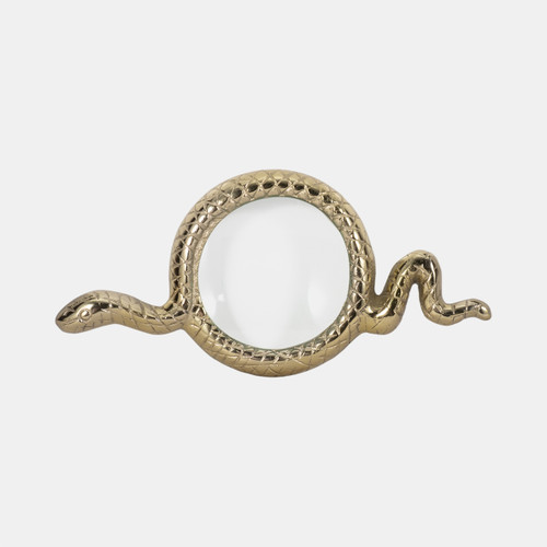 Sagebrook Home 9" Snake Magnifying Glass Gold Wishlist Create New