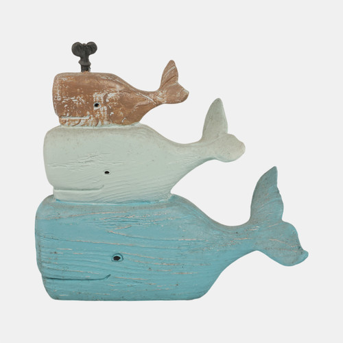 Sagebrook Home 9" Stack Of 3 Whales Multi Wishlist Create New