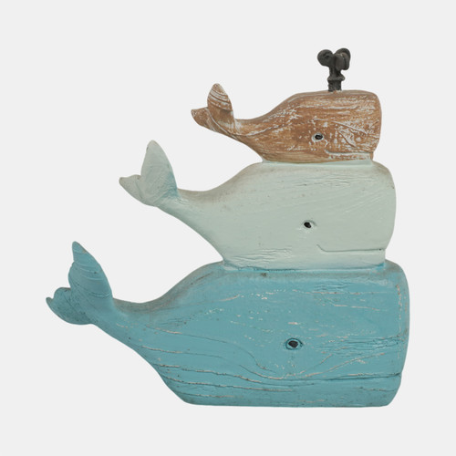 sagebrook home 9" Stack Of 3 Whales Multi Wishlist Create New