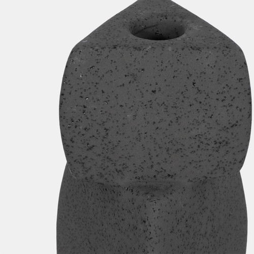 Sagebrook Home 9" Stacked Objects Taper Holder Sand Glaze Black Wishlist Create New