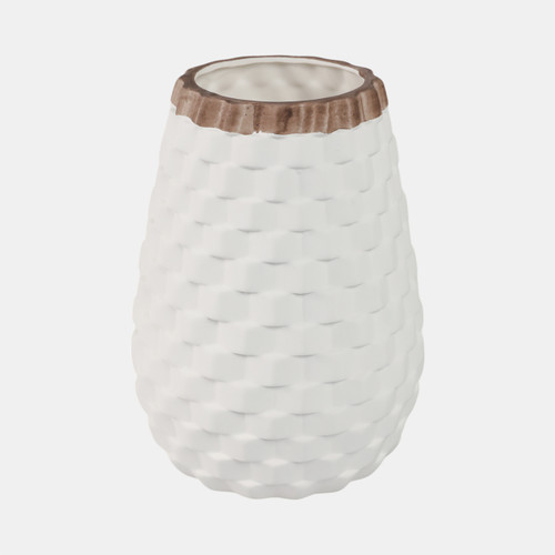 Sagebrook Home 9" Textured Vase White Wishlist Create New