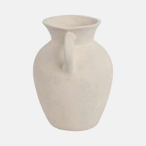 Sagebrook Home 9" Vase With Handles Paper Mache Ivory Wishlist Create New