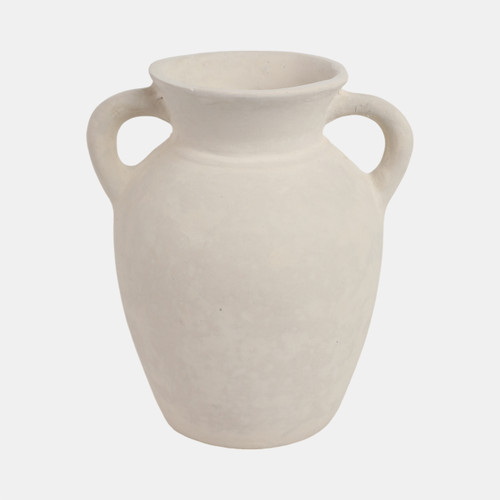 Sagebrook Home 9" Vase With Handles Paper Mache Ivory Wishlist Create New