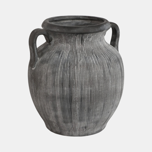 Sagebrook Home 9" Weathered Jug With Handles Black Wishlist Create New