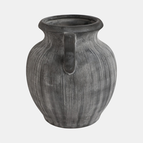Sagebrook Home 9" Weathered Jug With Handles Black Wishlist Create New