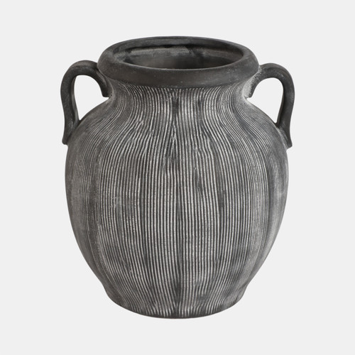 sagebrook home 9" Weathered Jug With Handles Black Wishlist Create New