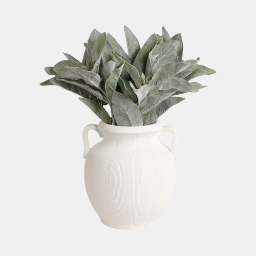 Sagebrook Home 9" Weathered Jug With Handles White Wishlist Create New