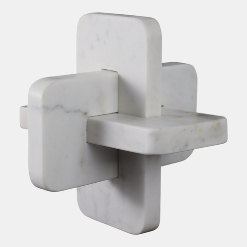 Sagebrook Home 9" White Marble Knot White Wishlist Create New