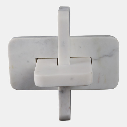 Sagebrook Home 9" White Marble Knot White Wishlist Create New