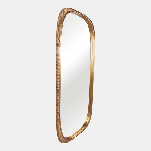 Sagebrook Home 90x42" Ribbed Curved Mirror Gold Wishlist Create New