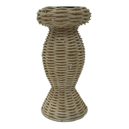 sagebrook home 9x4" Handwoven Raffia Pillar Holder Natural Wishlist Create New