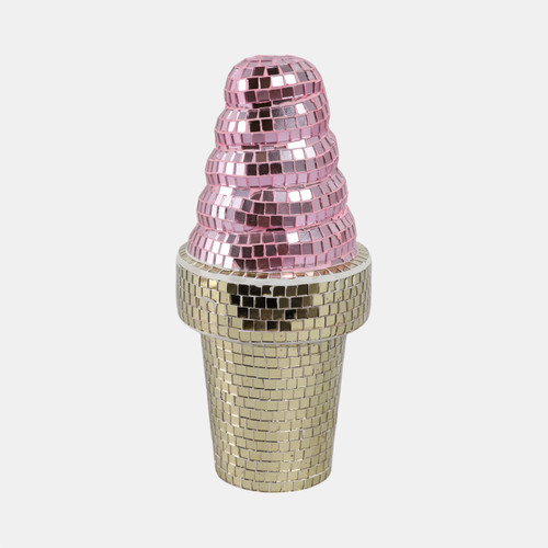 Sagebrook Home 9x4" Mirror Mosaic Ice Cream Multi Wishlist Create New