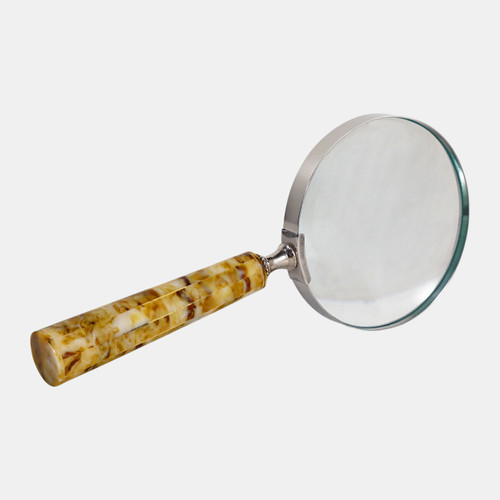 Sagebrook Home 9x4" Tortoise Handle Magnifying Glass Brown Wishlist Create New