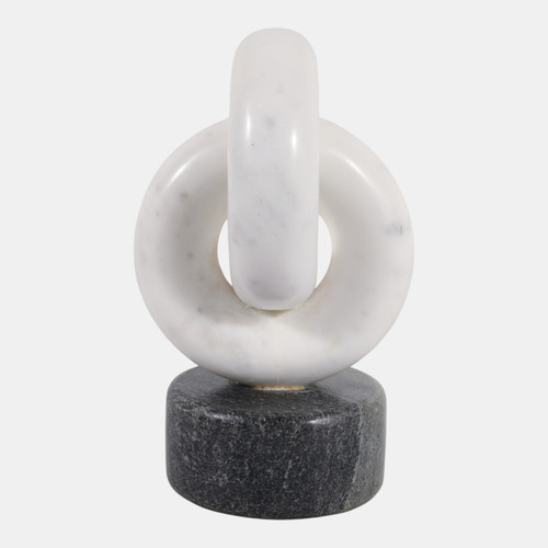 sagebrook home 9x5" Marble Link Sculpture White/gray Wishlist Create New