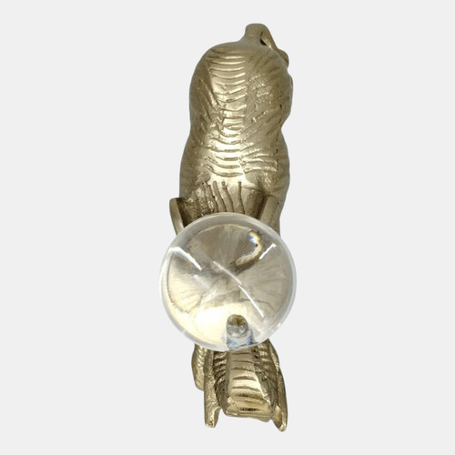 Sagebrook Home 9x6" Elephant W/ Acrylic Ball Gold Wishlist Create New