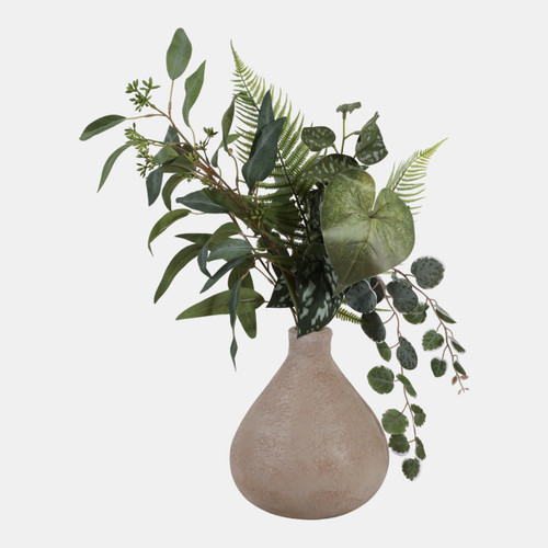 Sagebrook Home 9x8" Rounded Terracotta Vase Brown Wishlist Create New