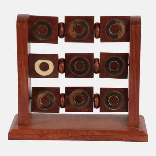 Sagebrook Home 9x8" Standing Tic-tac-toe Brown/gold Wishlist Create New