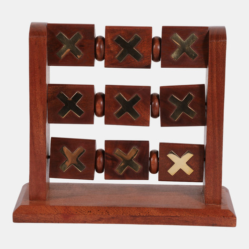 Sagebrook Home 9x8" Standing Tic-tac-toe Brown/gold Wishlist Create New