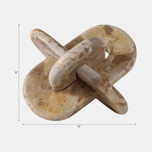 Sagebrook Home 9x9" Rounded Marble Knot Light Leopard Wishlist Create New