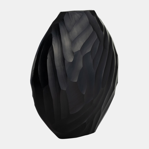 Sagebrook Home Aluminum 14"h Hammered Vase Matte Black Wishlist Create New