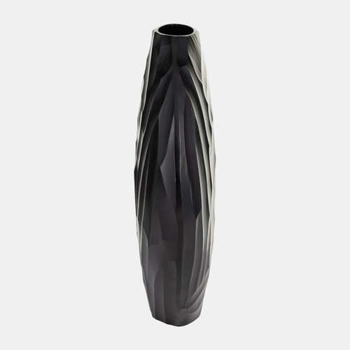 Sagebrook Home Aluminum 14"h Hammered Vase Matte Black Wishlist Create New