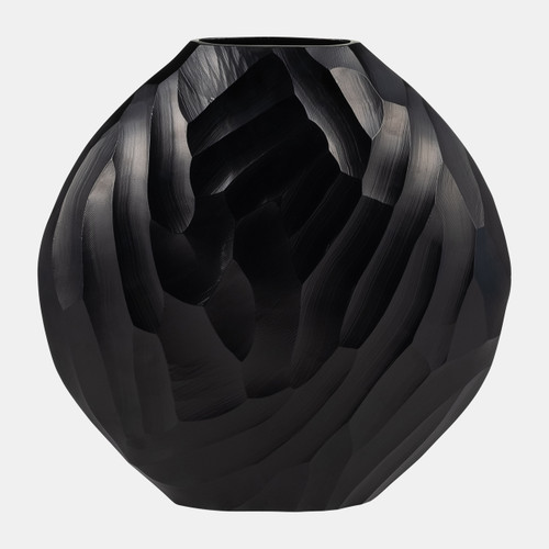 sagebrook home Aluminum 14"h Hammered Vase Matte Black Wishlist Create New