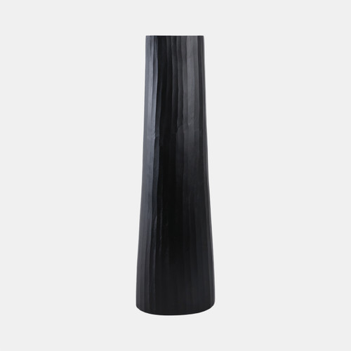 Sagebrook Home Aluminum 36" Textured Vase Matte Black Wishlist Create New