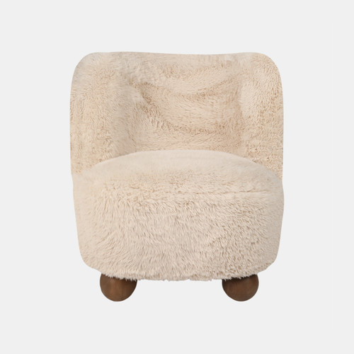Sagebrook Home Ball-foot Accent Chair Ivory Wishlist Create New