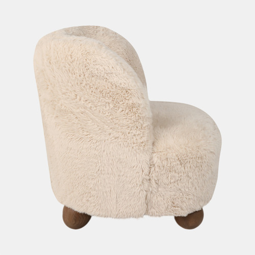 Sagebrook Home Ball-foot Accent Chair Ivory Wishlist Create New