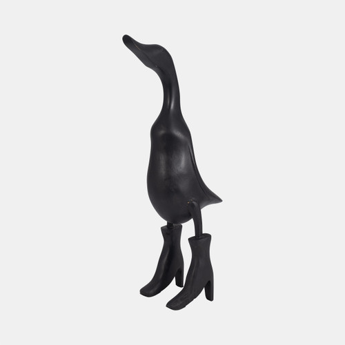 Sagebrook Home Bamboo 20" Duck In Rainboots Black Wishlist Create New
