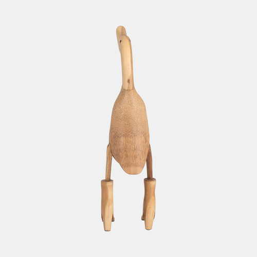 Sagebrook Home Bamboo 20" Duck In Rainboots Natural Wishlist Create New