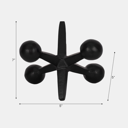 Sagebrook Home Black Metal Jacks Decor 5" Wishlist Create New