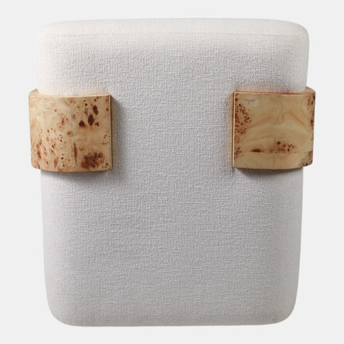 Sagebrook Home Burl Wood Arm Swivel Accent Chair Ivory/tan Wishlist Create New