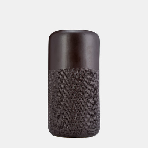 Sagebrook Home Cer 10"h Grooved Vase Java Wishlist Create New