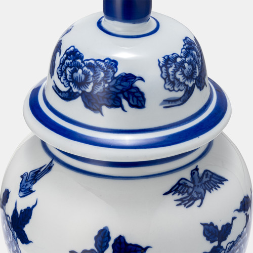 Sagebrook Home Cer 10"h Temple Jar Blue/white Wishlist Create New