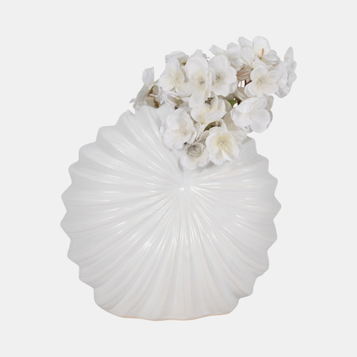 Sagebrook Home Cer 10" Shell Vase White Wishlist Create New