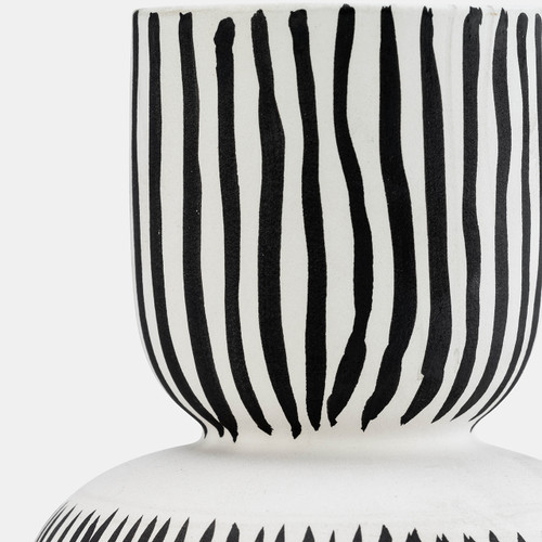 Sagebrook Home Cer 11"h Sleeping Man Flower Vase Wht/blk Wishlist Create New