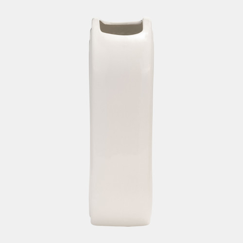 Sagebrook Home Cer 11" Oval Ridged Vase White Wishlist Create New