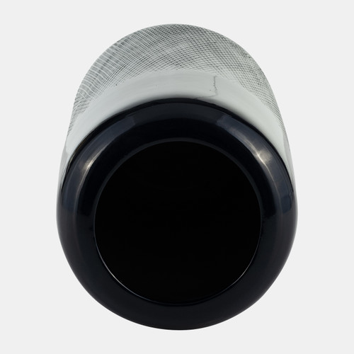 Sagebrook Home Cer 12"h Grooved Vase Navy Blue Wishlist Create New