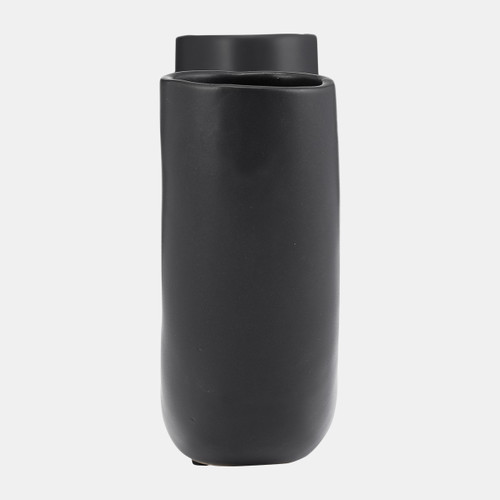 Sagebrook Home Cer 12"l Half Circle Vase Black Wishlist Create New