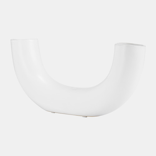 Sagebrook Home Cer 12"l Half Circle Vase White Wishlist Create New