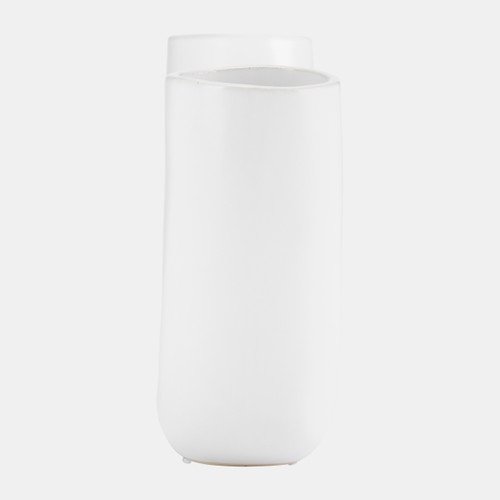 Sagebrook Home Cer 12"l Half Circle Vase White Wishlist Create New