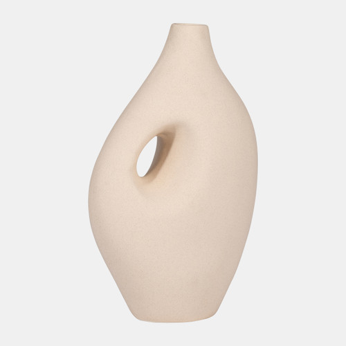 Sagebrook Home Cer 12" Nomadic Handle Vase Ivory Wishlist Create New