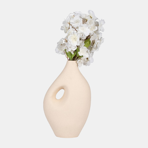 Sagebrook Home Cer 12" Nomadic Handle Vase Ivory Wishlist Create New
